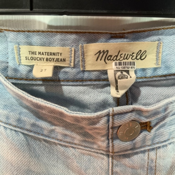 Madewell Maternity Boyfriend Distressed Jeans Size 27 - Picture 4 of 7